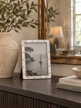 Load image into Gallery viewer, Gorgeous Locket Frame In White and Grey Taupe
