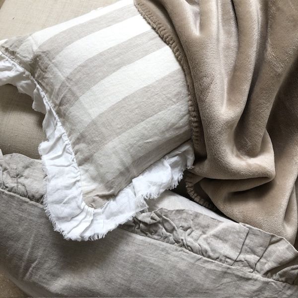 Burford Linen Stripe Cushion