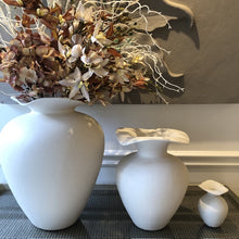 Load image into Gallery viewer, Beautiful Ivory Ceramic Sculptural Vase
