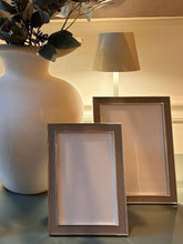 Load image into Gallery viewer, Elegant Taupe Enamel  &amp; Silver Frame
