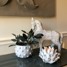 Load image into Gallery viewer, Amelia, Pretty Grey/White Planter
