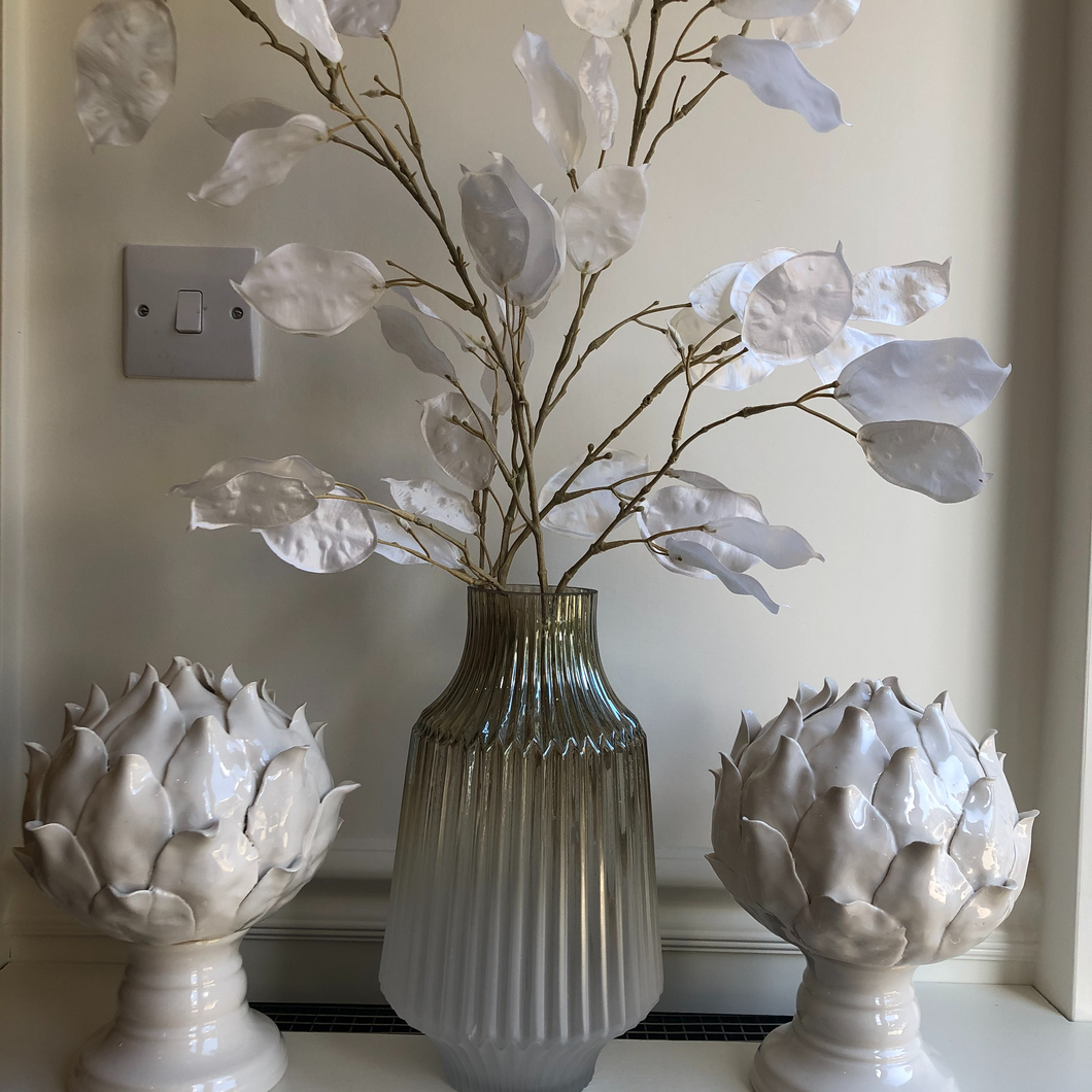 Beautiful Ivory White Ceramic Flower