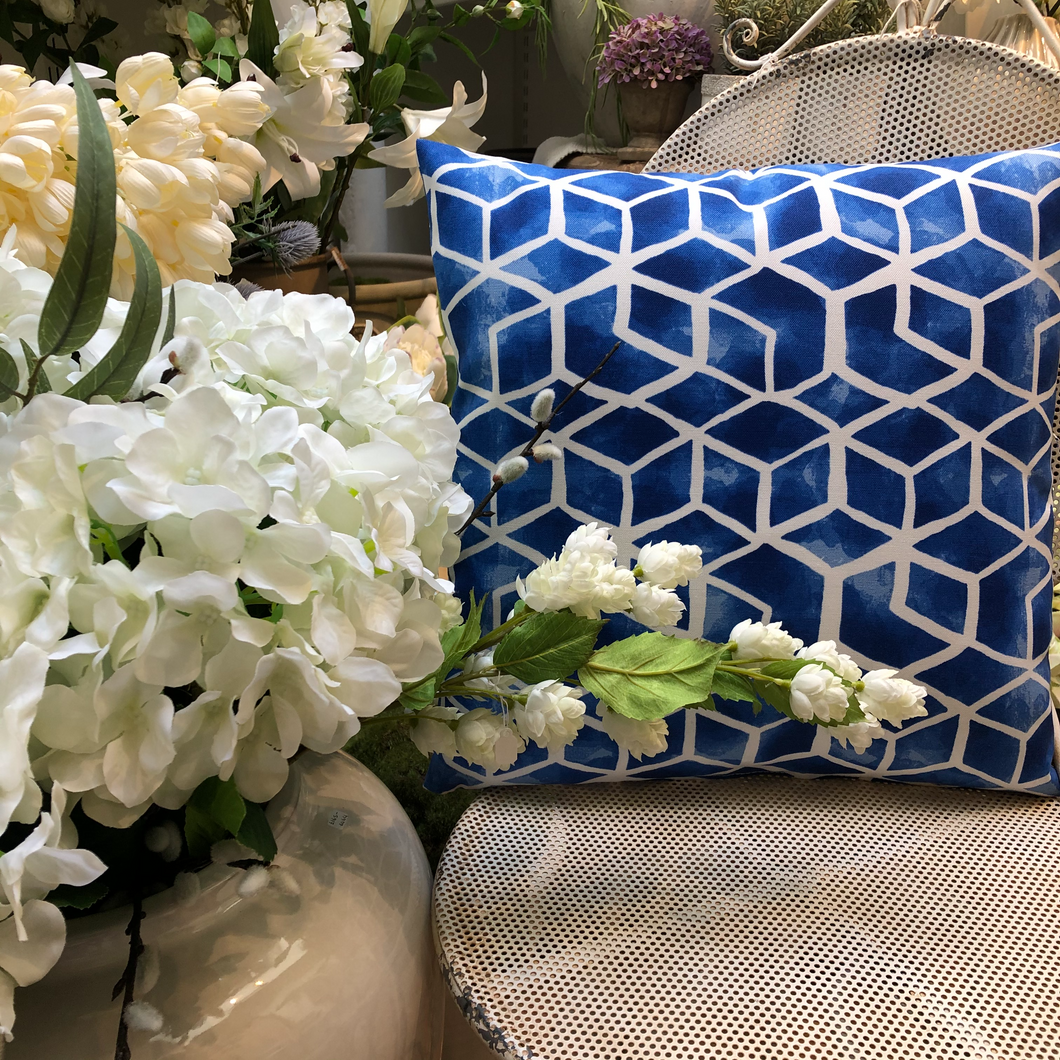 Beautiful Azure Garden Cushion