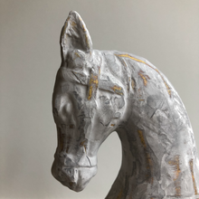 Load image into Gallery viewer, Beautifully White Washed Sculptural Horse
