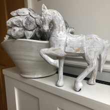 Load image into Gallery viewer, Beautifully White Washed Sculptural Horse
