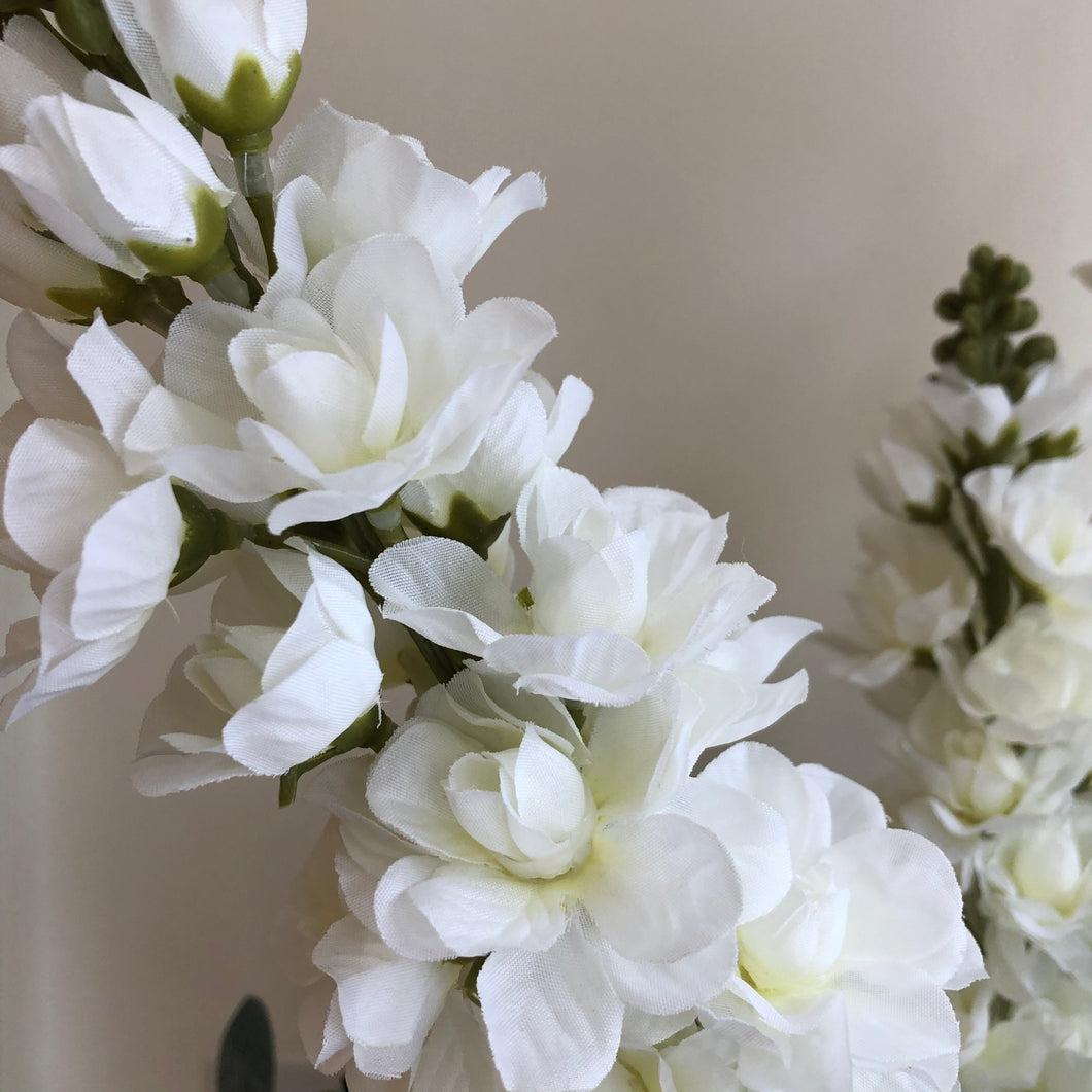 Beautiful Delphinium Spray, Cream