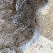 Load image into Gallery viewer, Pale Taupe Faux Sheepskin Rug
